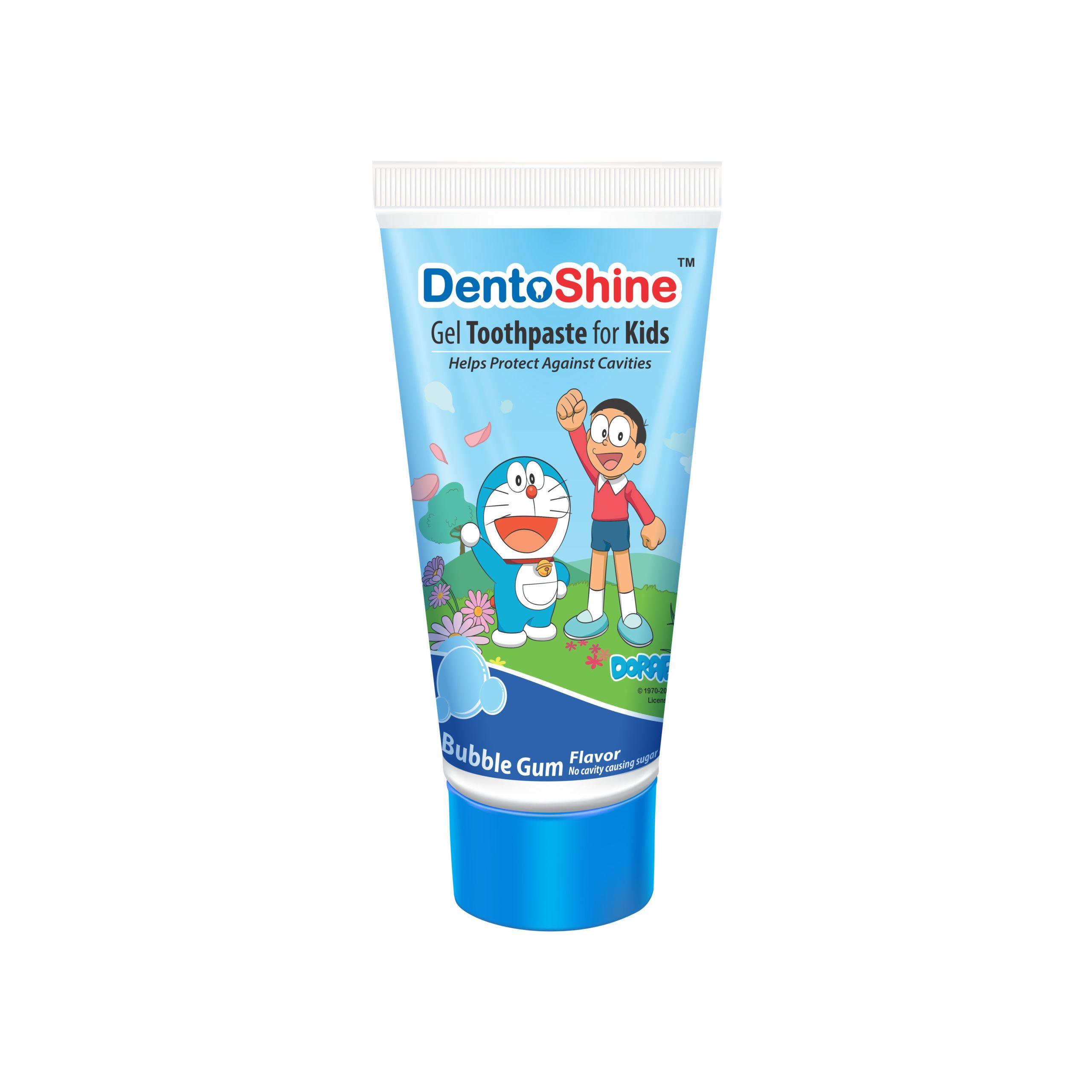 Gel Toothpaste for Kids – Bubble Gum Flavor 80 g (Doraemon)