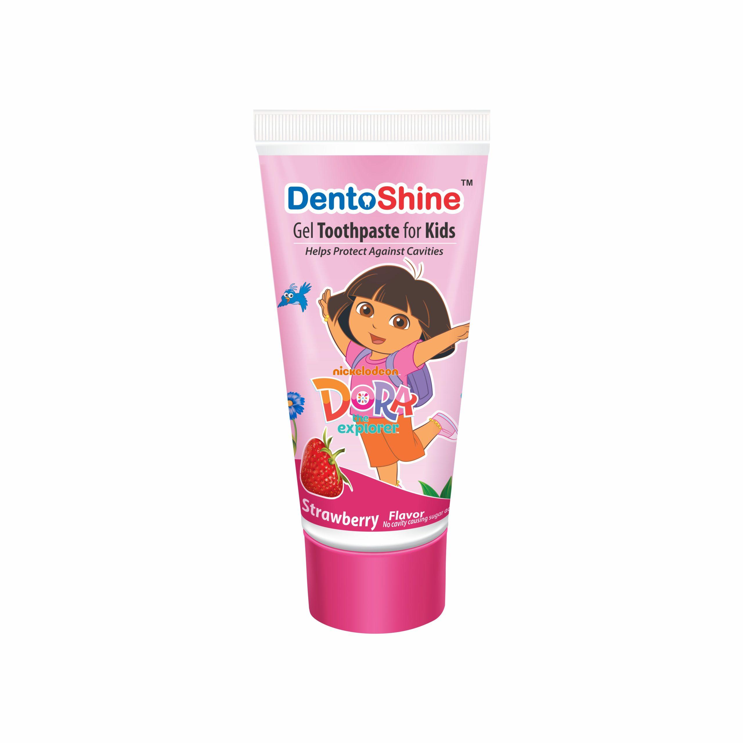 Gel Toothpaste for Kids – Strawberry Flavor 80 g (Dora)