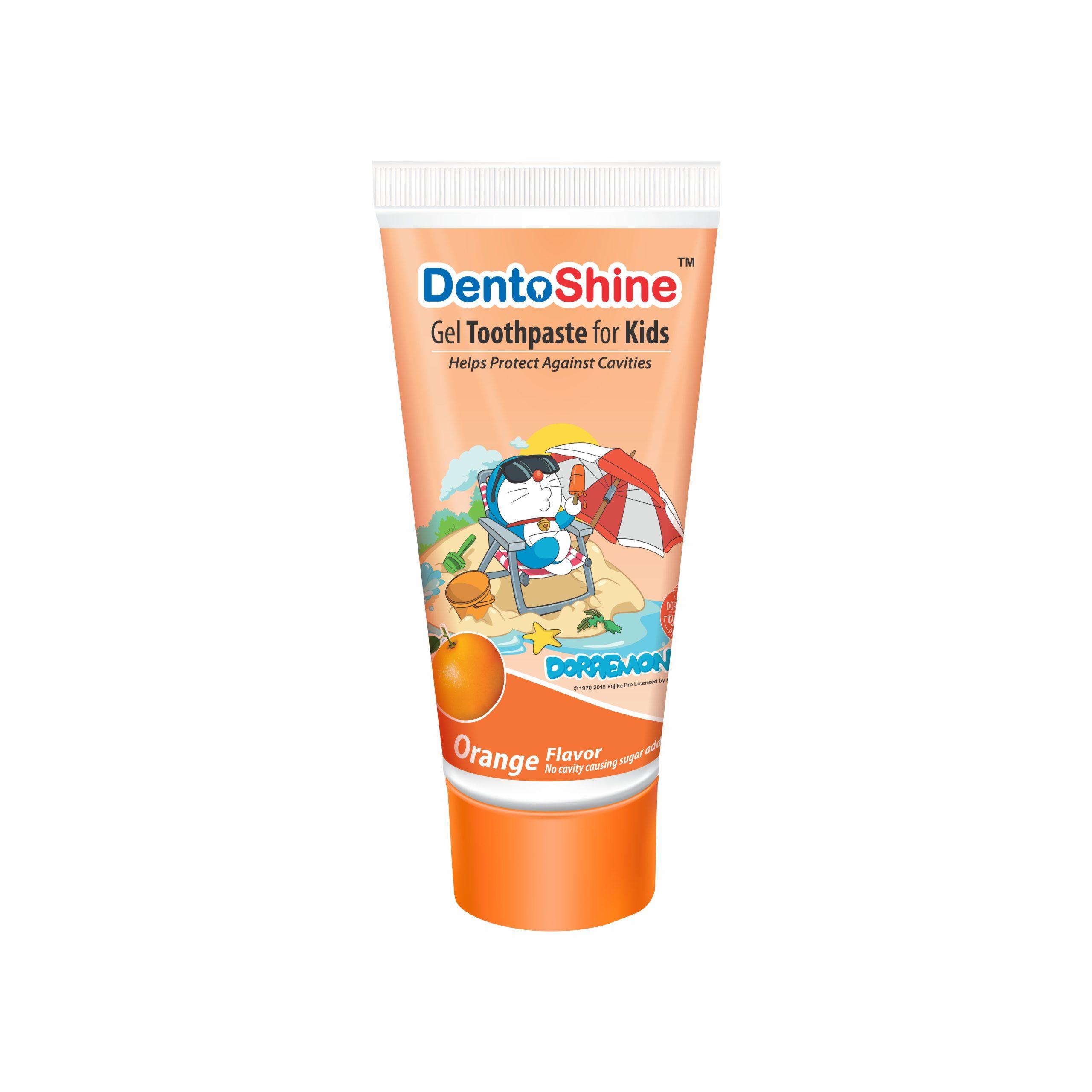 Gel Toothpaste for Kids – Orange Flavor 80 g (Doraemon)