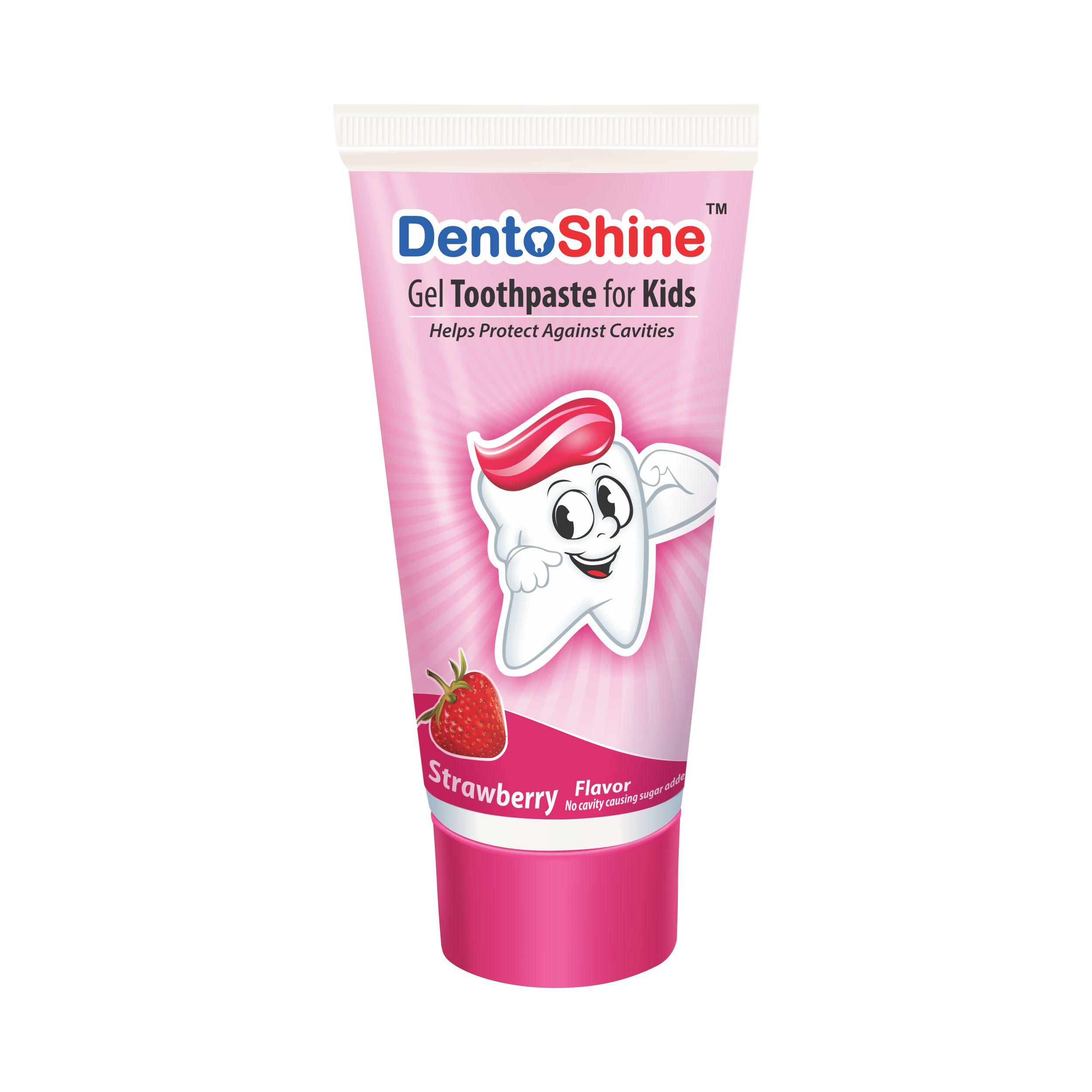 DentoShine Gel Toothpaste For Kids – Strawberry Flavor 80 g