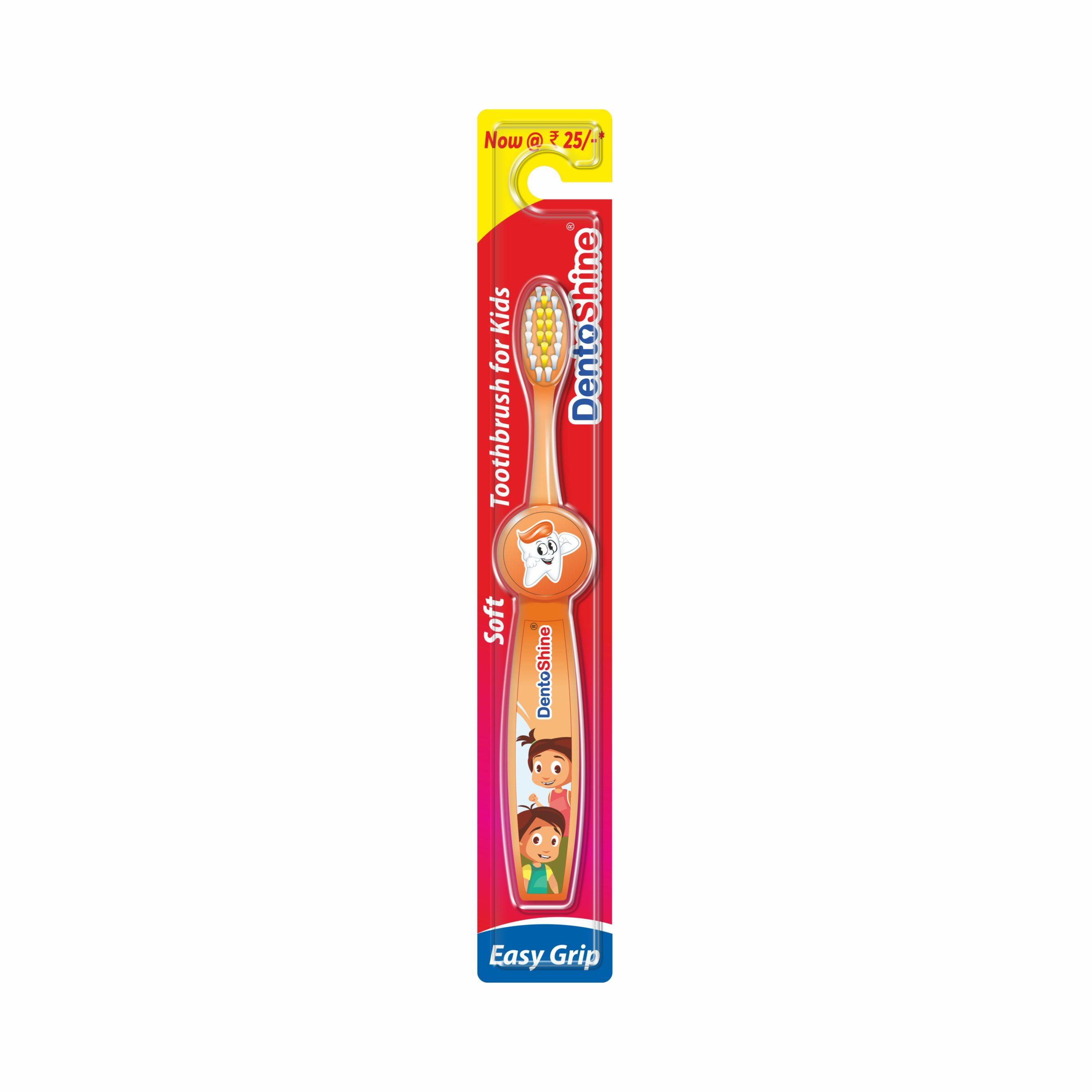 Easy Grip Toothbrush for Kids (Orange)