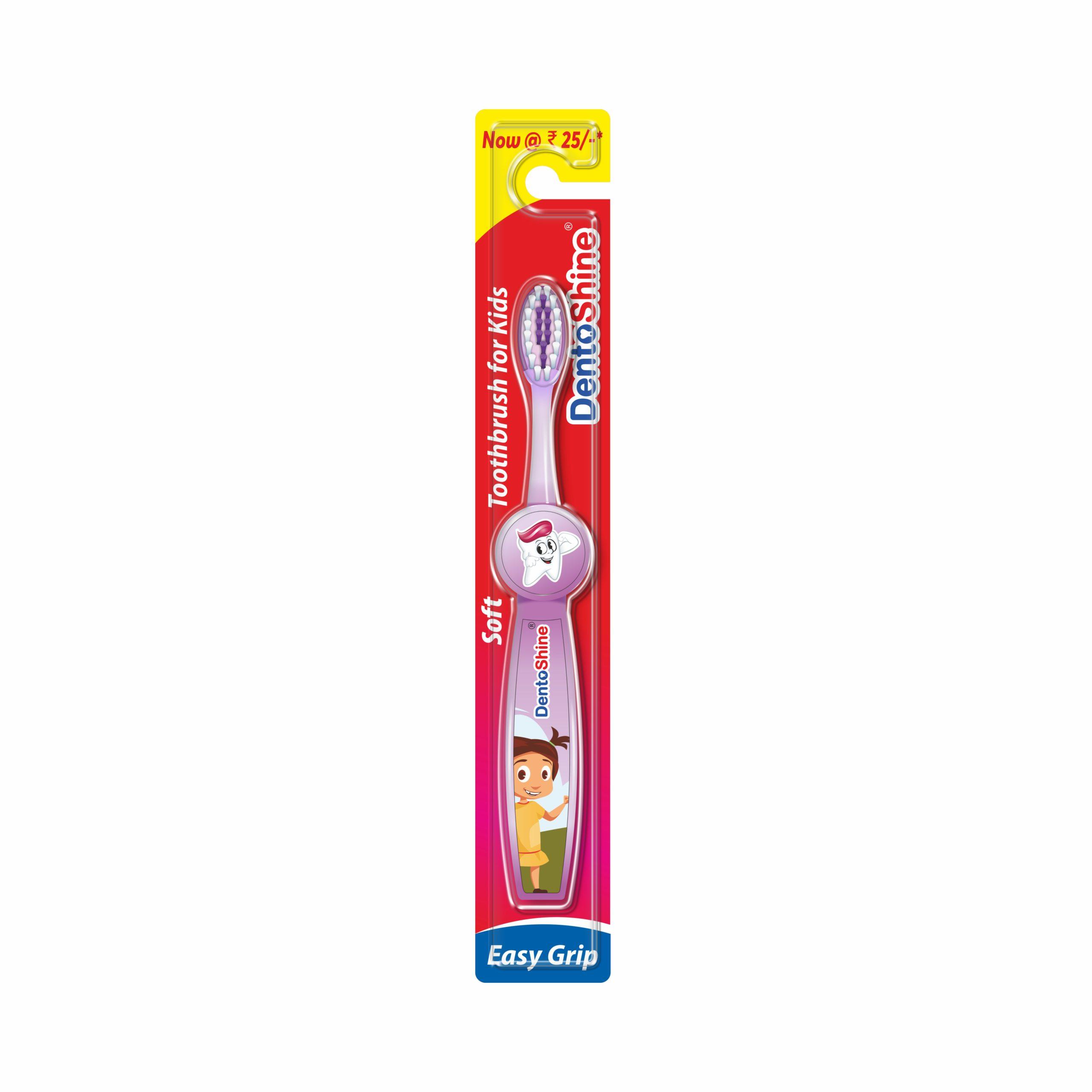 Easy Grip Toothbrush for Kids (Purple)