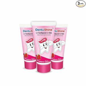 DentoShine Gel Toothpaste for Kids Strawberry Flavor